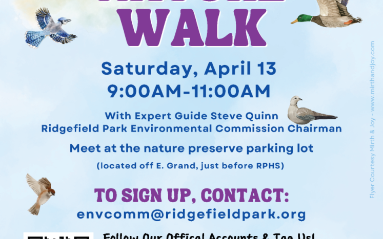 Spring Nature Walk Flyer - Sat. April 13