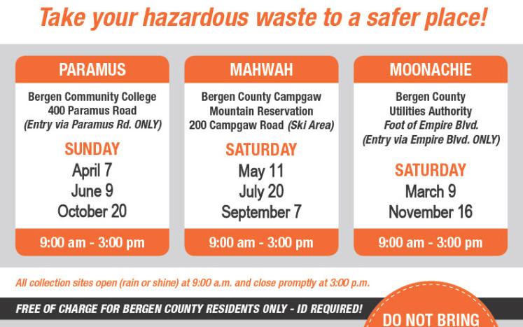 BCUA  2024 Hazardous Waste Collection Dates