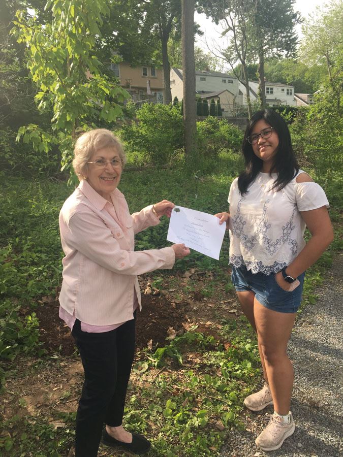 Shade Tree Planting with Girl Scout