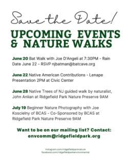 2025 Summer Nature Walks