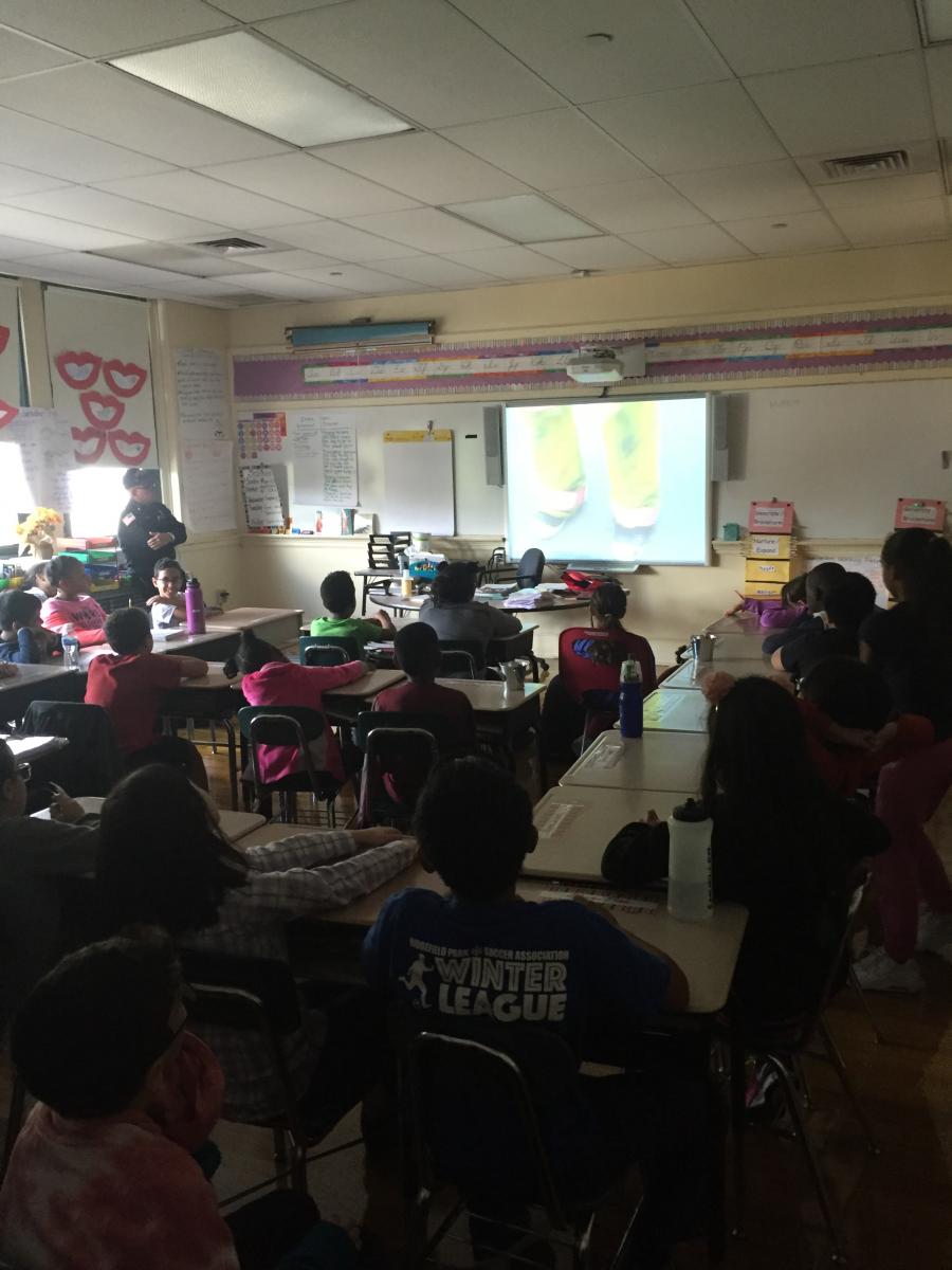 Children Watching Fire Safety Video