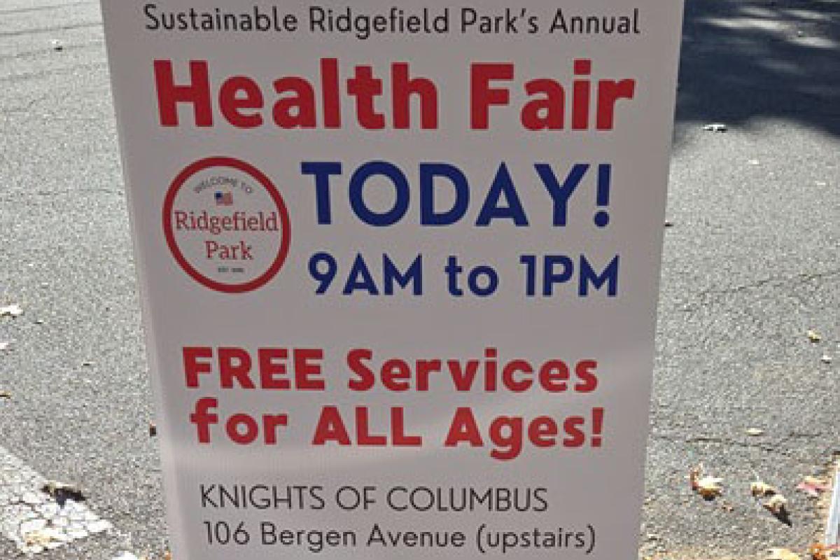 Health Fair Sign - Image