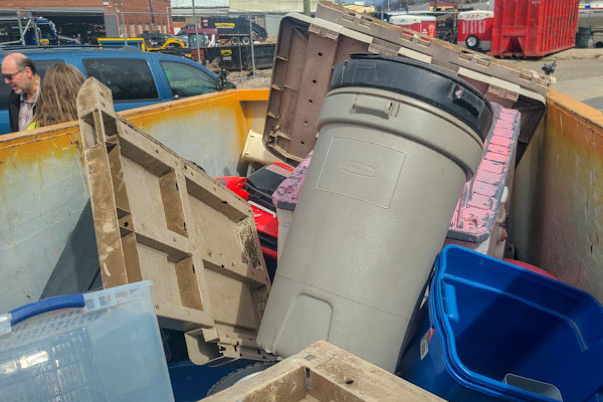 Bulky Hard Plastic Fill Up Dumpster