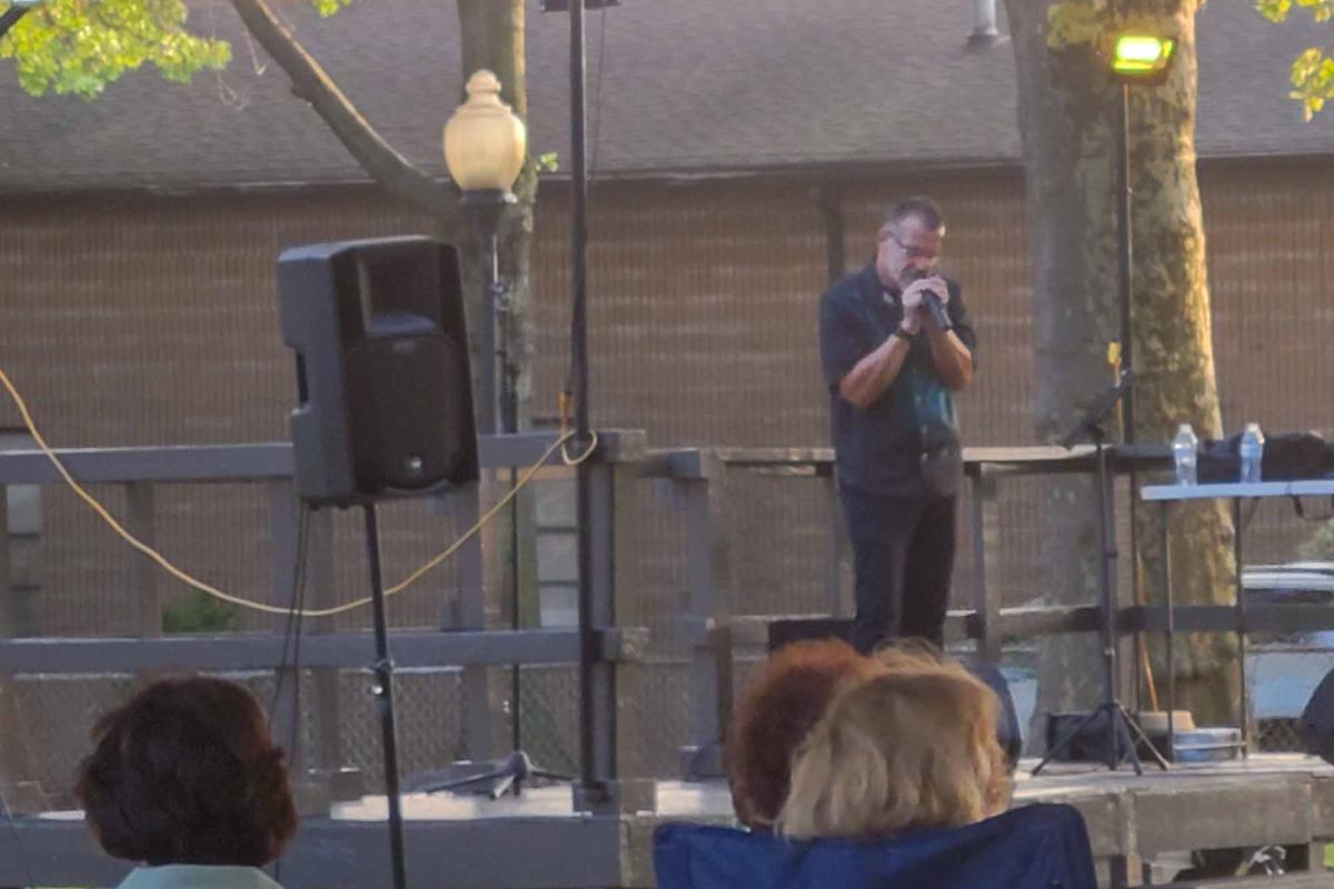 Joe Kenney Performs at the Ridgefield Park Free Summer Concert Series in Ferris Park