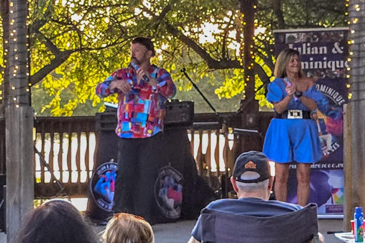 Julian & Dominique perform at the 2025 Ridgefield Park Free Summer Concert Series