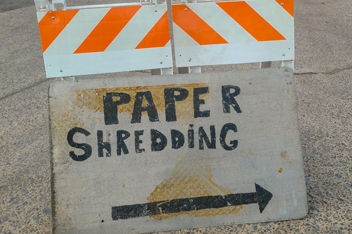 Paper Shredding this Way