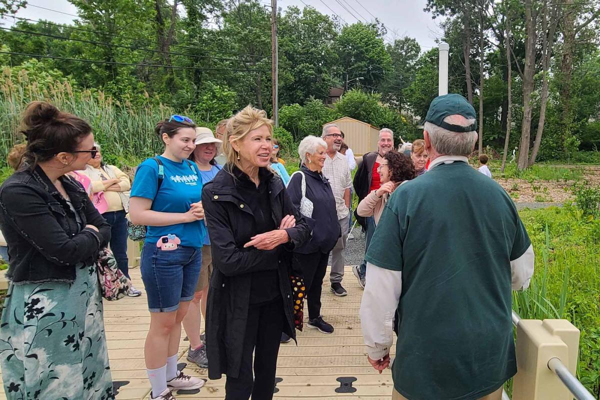 Ridgefield Park Environmental Commission Chairman  Steve Quinn Leads Guided Tour of New Nature Preserve