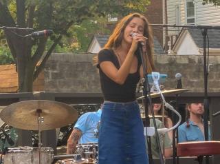 Chloe Umaña performs at  the July 19 Summer Series Concert in Ridgefield Park