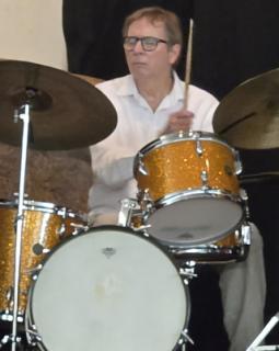 Earl Sauls Drummer performing at the 2025 Ridgefield Park Summer Concert Series