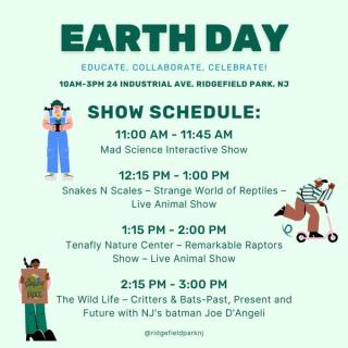Earth Day Schedule of Shows