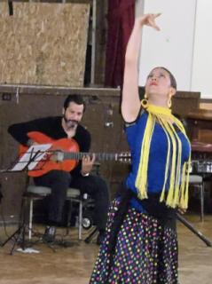 Flamenco Dancer and Ivan Max at 2025 Ridgefield Park Summer Concert Series