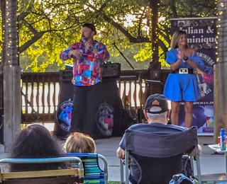 Julian & Dominique perform at the 2025 Ridgefield Park Free Summer Concert Series
