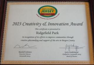 Sustainable Jersey Creativity and Innovation Award
