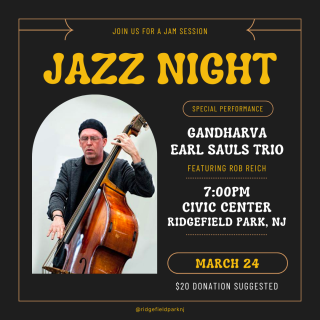 Jazz Night with Gandharva Earl Sauls Trio Sun. March 24 Image
