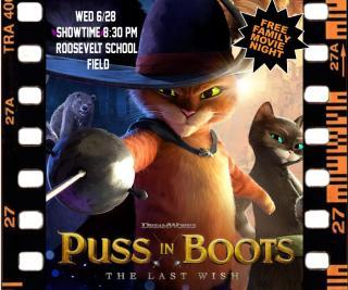 Ridgefield Park Free  Movie Night  - Featuring Puss in Boots - The Last Wish
