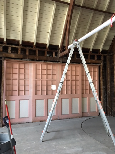 Civic Center Vestibule Doors During Renovation